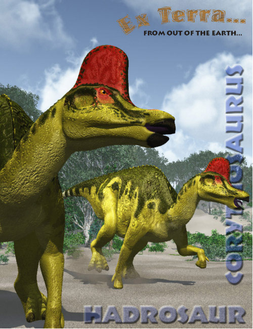 Corythosaurus Pair