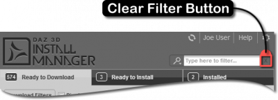 Clear Filter Button